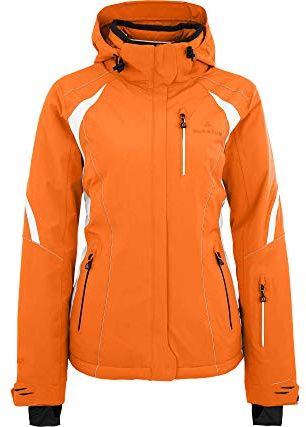 Bergson SNOWTASTIC | Damen Skijacke, wattiert, 20000mm Wassersäule, Persimmon orange [513], 44 - Damen