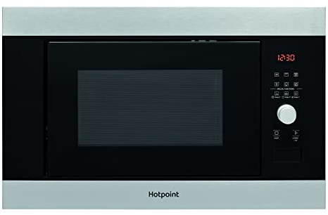 Hotpoint 25L 900W Built-in Microwave with Grill - Stainless Steel