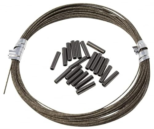 Seika Pro Vorfach 7x7 mit Klemmhülsen - 5m Stahlvorfach + 20 Hülsen, Durchmesser/Tragkraft:0.33mm / 7kg