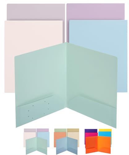 Mr. Pen Dossiers avec poches, 5 pièces, couleurs pastel discrètes