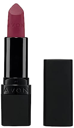 AVON Barra de Labios Ultra Matte Tono Berry Blast - Enriquecida con Vitamina E, Aceite de Aguacate y Aceite de Sésamo - Cobertura Cómoda, No se cuartea ni se seca - SPF 15 - Color Granate