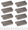 MOROBOR Modern Style Finger Edge Pull, 8pcs Aluminum Alloy Furniture Drawer Handles Hidden Cabinet Kitchen Drawer Handles Knobs, 80mm/Anthracite Grey