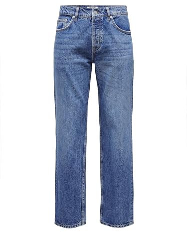 Only & Sons Male Normal geschnitten Jeans ONSEDGE Mid Rise Gerade geschnitten Jeans
