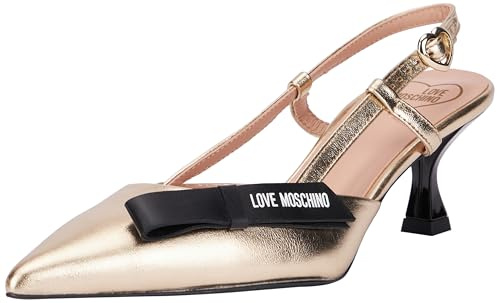 Love Moschino Sandales à Talon Femme Platine 35 EU