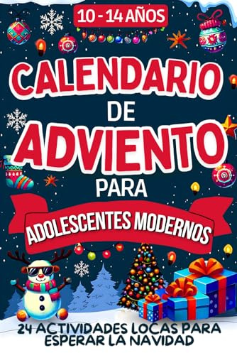 Calendario de Adviento para adolescentes modernos: Libro de 24 actividades divertidas para esperar la Navidad | Cada día, descubre un enigma, un ... y familia | Para niños a partir de 10 años
