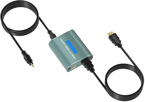 AMANKA Estrattore Audio HDMI 4K,Convertitore da HDMi a HD MI con USCita Audio Coassiale e Ottica Toslink SPDIF per Blu-ray, DVD, PS3, PS4 Pro, PS5, Xbox, Laptop