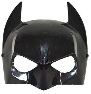 LP Divertissements Lot de 3 - Demi-Masque de l'homme Chauve-Souris Noir