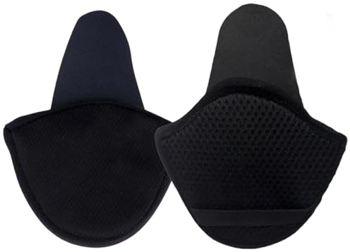 ZesNxj 2 Stück Ohrenwärmer Fahrradhelm, Ohrenwärmer, Abnehmbare Ohrenschützer, Komfortable Fahrt Windfree Ohrenschützer Joggen Laufen Wandern Radfahren und Motorradfahren(Schwarz)