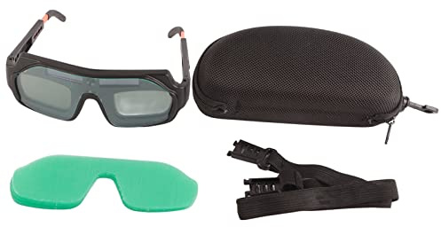 Bediffer Auto Darkening Welding Safety Goggles, Eye Protective PC Glasses for Electric Gas Shielded Soldering