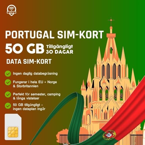 Wifi.se Data-SIM Portugal 5G Rese-SIM Europa & Storbritannien