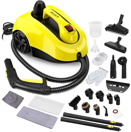 AXFIVE Steam Cleaner, Steamer for Cleaning with 26 Accessories, Steam Cleaner for Home with 5M Extra-Long Power Cord for Home Floor Cleaning, Tile Detailing, Grout, Upholstery.