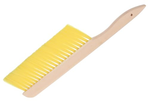 Ciieeo Brosse à Abeilles à Manche en Bois, Brosse D'apiculture Jaune, Outil pour Apiculteur, Balai Doux pour Ruche, Matériel Apicole pour Nettoyage Domestique et Récolte des Abeilles