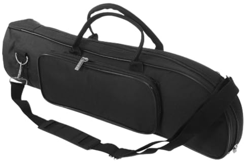 Generic Funda para Trompeta Pequeña Resistente al Agua de Tela Oxford Acolchado de Algodón, Bolso para Trompeta Juvenil Correas para Hombro y Asa, Estuche Ligero y Duradero para