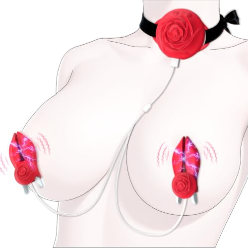 Sex Toys Vibrators Nipple Clamps Women Adult BDSM 10 Modes&Electric Shock | Adult Toy Nipple Suckers for Pleasure Extreme Clit Vibrator Stimulating Toys for Women Clitorise Clamp BDSM Couples Sex Toy