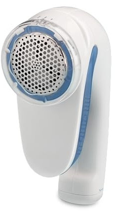Conair Fabric Shaver and Lint Remover, Battery-Operated Portable Clothes Shaver with 3 Settings, Fuzz Remover for Sweaters, Clothing and Furniture, Large 2-Inch Shaving Head, White
