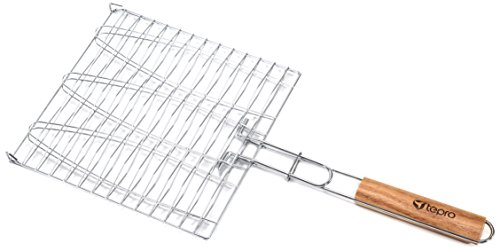 Tepro grill accessoires rôtissoire pour 3 poissons, surface de cuisson : environ 28 x 28 cm