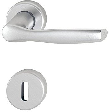 Maniglia HOPPE - MILANO per Porta Interna in Alluminio Satinato – Un Tocco di Modernità