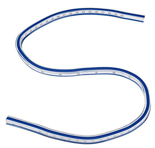 Regla curvada flexible, Tamaños 30cm, 40cm, 50cm, 60cm disponibles(60CM)