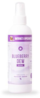 Nature's Specialties Blueberry Dew Dog Cologne - Sweet Scented Fragrance Spray for Dogs - Dog Spray for Smelly Dogs - Dog Perfume Spray - Long-Lasting Scent - Ideal for Between Washes, 237ml