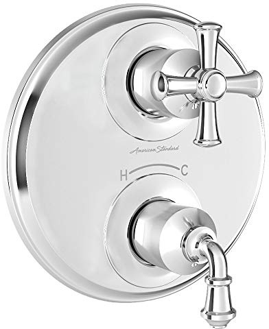 American Standard T052740.002 Delancey Two-Handle Thermostat Trim Polished Chrome