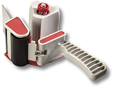 Best Paketbandabroller/Klebebandabroller - Robuste Metall- + Kunststoffkonstruktion (Bis 75 mm breites Paketband)