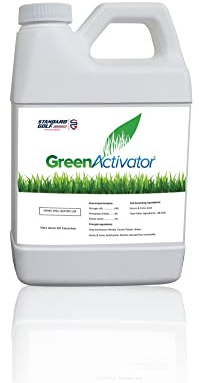 Standard Golf's GreenActivator | 32oz Lawn and Turf Liquid Fertilizer with Humic and Fulvic Acid | Increase Grass Health and Nutrient Intake | Grass Spray Fertilizer - Pet and Kid Friendly