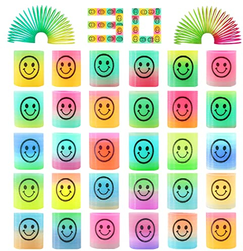 Annhao 30 Stück Mini Springs Regenbogenspirale für Kinder, Kleine Geschenke für Kinder, Mitgebsel Kindergeburtstag Gastgeschenke, Dekompressions Lernspielzeug, Gastgeschenk Kindergeburtstag