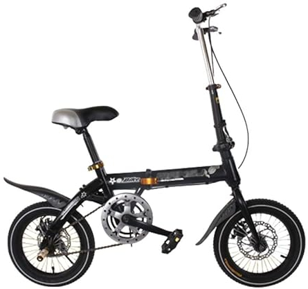 Kcolic Vélo Pliant 14/16 Pouces, Cadre Avant Et Arrière en Acier Carbone, Vitesse Variable, Super Léger pour Étudiant B, 16inch