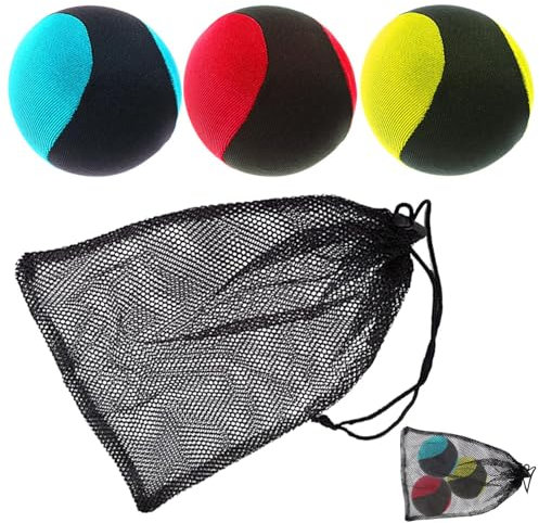 3 Pieces Of Water Bouncing Balls And 1 Piece Of Mesh Bag, Swimming Toys, Swimming Pool Balls, Pool Accessories, Beach Toy Balls