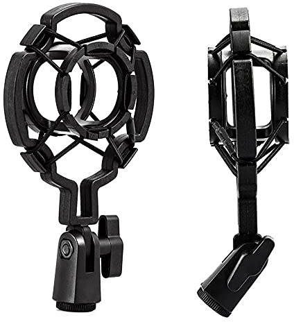 EBTOOLS Support de Trépied Microphone de Table avec Un Support de Micro en Métal pour Le Streaming et l'enregistrement, Duty & Pliable Design