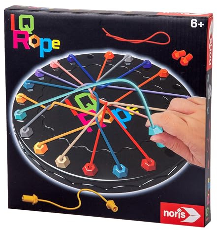 Noris IQ Rope - Gioco di logica complicato con laccio a scatto variabile, promuove capacità di pensiero e motorie, gioco educativo, gioco di pensiero, gioco d'azzardo a partire dai 6 anni in su