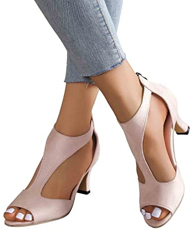 Pumps, scarpe da donna, con piedi larghi, eleganti con tacco, scarpe da sposa, scarpe da ballo estive, comode da donna, con tacco alto, per costume tradizionale Dirndl