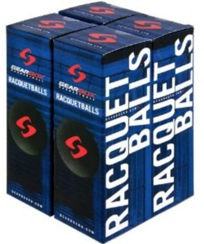Getriebe racquetballs – Black 4 Boxen von 3 Kugeln