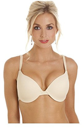 Womens Beige Underwired Moulded Cup Multiway Bra 36D