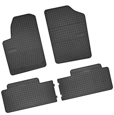 Bär-AfC CI00496 Gummimatten Auto Fußmatten Schwarz, Erhöhter Rand, Set 4-teilig, Passgenau für Citroen Berlingo Typ 1 PKW Baujahr 2002 bis 2009