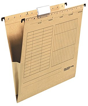 FALKEN Hängetaschen UNIREG/natron/DIN A4 / 230 g/m² (50er Pack, Hängetasche UNIREG)