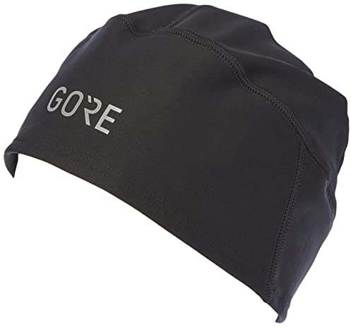 GORE Wear Winddichte Herren Fahrrad-Mütze, M WINDSTOPPER Beanie, Größe: ONE, Farbe: Schwarz, 100340