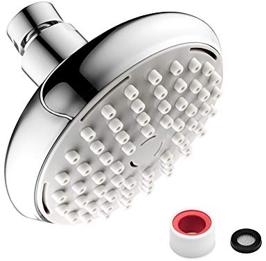 Hivexagon Duschkopf regendusche, Duschbrause Hochdruck Einbauduschköpfe verstellbare Messingkugel Rohrreinigende Düsen HG395