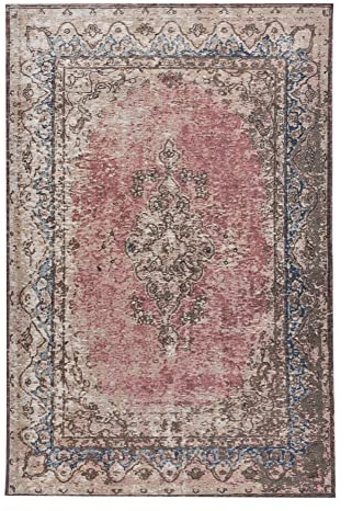 TOM TAILOR Teppich aus 80% Polyester / 20% Baumwolle; maschinell gewebt | Größe: 75 x 140 cm; Farbe: Rose Funky Orient