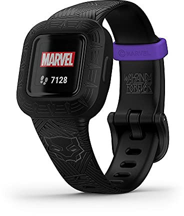 Garmin vivofit jr. 3, Fitness Tracker for Kids, Swim-Friendly, Up To 1-year Battery Life, Marvel Black Panther