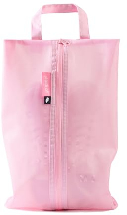 pack all Shoe Bag for Travel, Water-Resistant Shoe Pouch for Gym, Odor-Resistant Soccer Cleats Bag for Sport (Pink, 1-Pack)