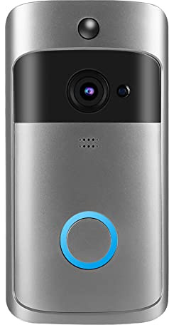 Videodörrklocka, 2,4Ghz Trådlös Trådlös Dörrklockakamera med 2-vägsljud, Rörelsedetektion, Mörkerseende, Batteridörrklocka, APP-varning, 166°-vy Smart Dörrklocka för Hemsäkerhet
