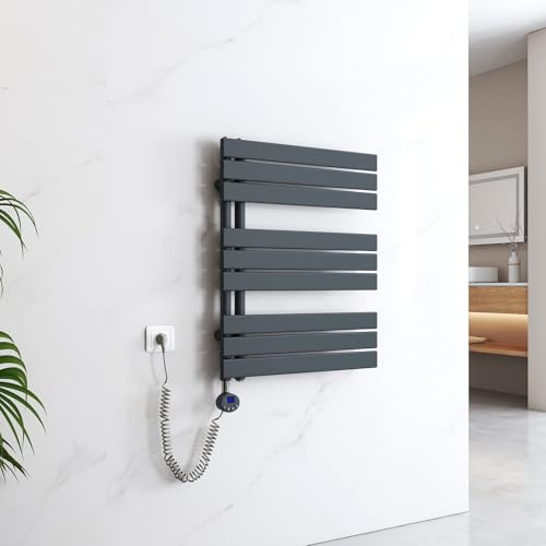 EMKE Toallero electrico baño,762x600 mm 400 W,Antracita