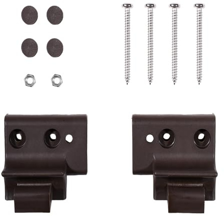 CANTONDZ Griffkonsolen-Set Ersatzteil Kompatibel mit Braas Atelier Dachfenster Konsole braun für BA AF Fenster Rolladen(Braun)