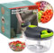 UR CHOICE Multi-Function Manual Food Chopper & Processors with Handle and Cover,with Sharp Stainless Steel Blade | Easy & Fast Onion, Garlic, and Herb Dicer | Compact, BPA-Free, and Easy to Clean