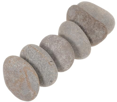 BESTonZON DIY Painted Natural Pebbles Craft Kit for Adults and Boys and Girls Flat Hand-Painted Stones for Art Painting and Pebble Crafts Without Paints and Brushes Suitable for Garden and Home Decor
