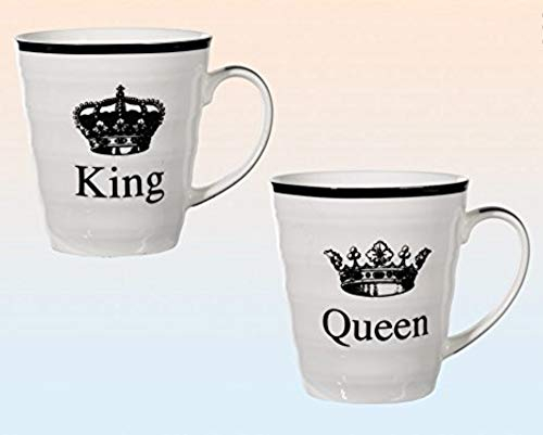 Porzellan Becher King & Queen