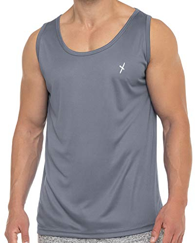 CFLEX Herren Sport Shirt Fitness Tanktop Sportswear Collection - Grau L