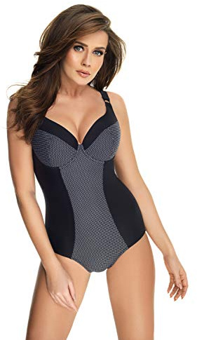 Selente My Secret Maillot de Bain Taille Haute Shaping Femme Une ou 2 pièces/Bikini Grande Taille, Bonnets C-H, fabriqué dans l'UE