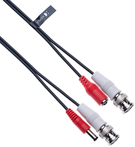 Keple Câble d'alimentation vidéo CCTV BNC DC (vidéo BNC + prise d'alimentation DC 2,1 mm) pour caméra de sécurité CCTV, surveillance à domicile, système de sécurité DVR, câble d'extension TV 10 m